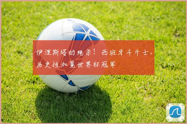 伊涅斯塔的绝杀!西班牙斗牛士,历史性加冕世界杯冠军